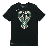 Nike Milwaukee Bucks Giannis Antetokounmpo T-Shirt 'Black' 870789-010