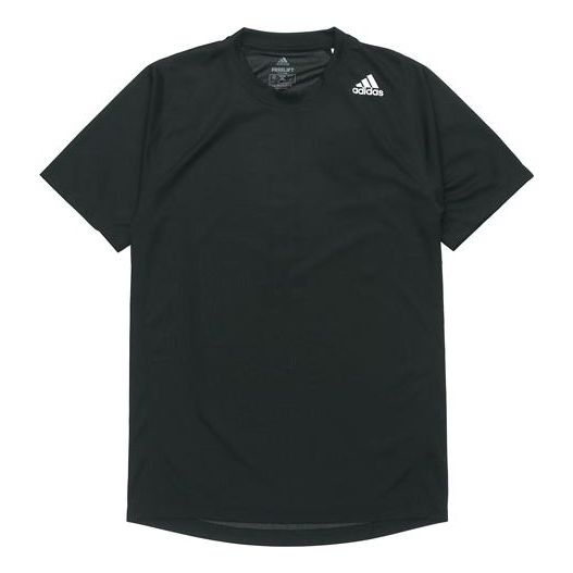 adidas Round-neckTrainingCasual SportsShort-sleeveTee Men Black DW9825