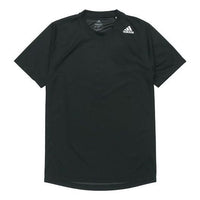 adidas Round-neckTrainingCasual SportsShort-sleeveTee Men Black DW9825