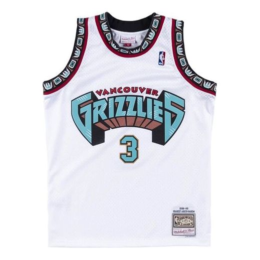 Mitchell & Ness NBA Swingman Jersey Grizzlies Shareef Abdur-Rahim 98-99 White SMJYGS18377-VGRWHIT98SAB