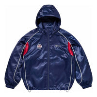 Supreme Satin Hooded Track Jacket 'Navy' SUP-SS24-022