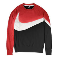 Nike Big Swoosh LOGo Sportswear French Terry Red/Black AR3089-010