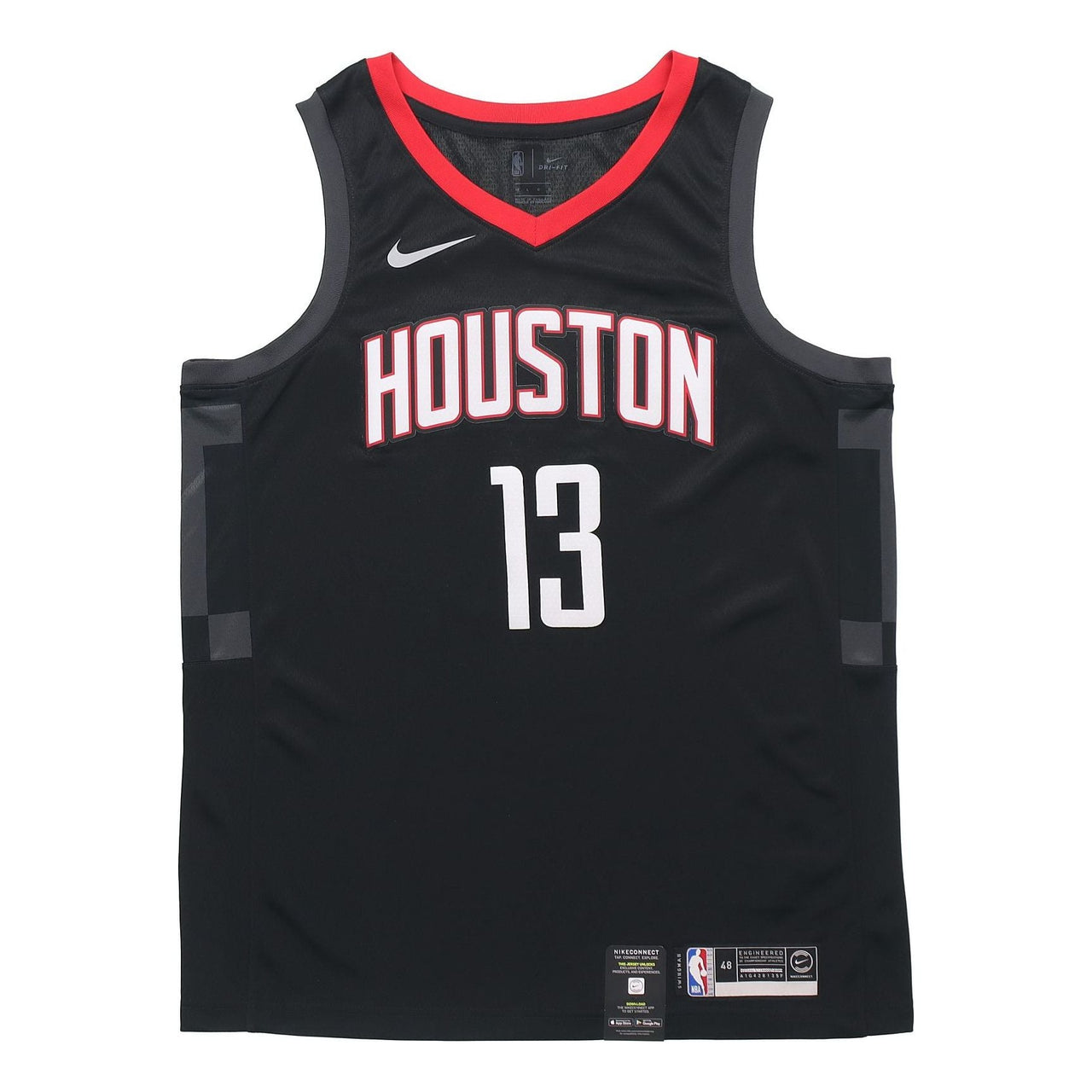 Nike NBA Basketball Jersey Vest SW Fan Edition Rockets 13 Black 877206-010