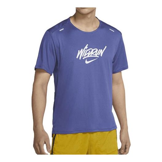 Nike Sports Running Casual Round Neck Short Sleeve Purple Gray Purplegray DA1169-510