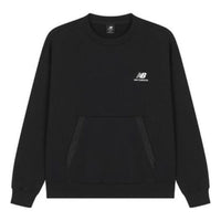 New Balance Classic Logo Sweatshirt 'Black White' AMT23359-BK
