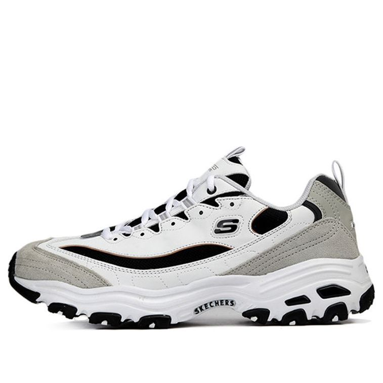 Skechers D'Lites 1.0 Low Running Shoes White/Grey 666114-WLGY