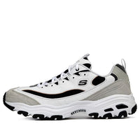 Skechers D'Lites 1.0 Low Running Shoes White/Grey 666114-WLGY