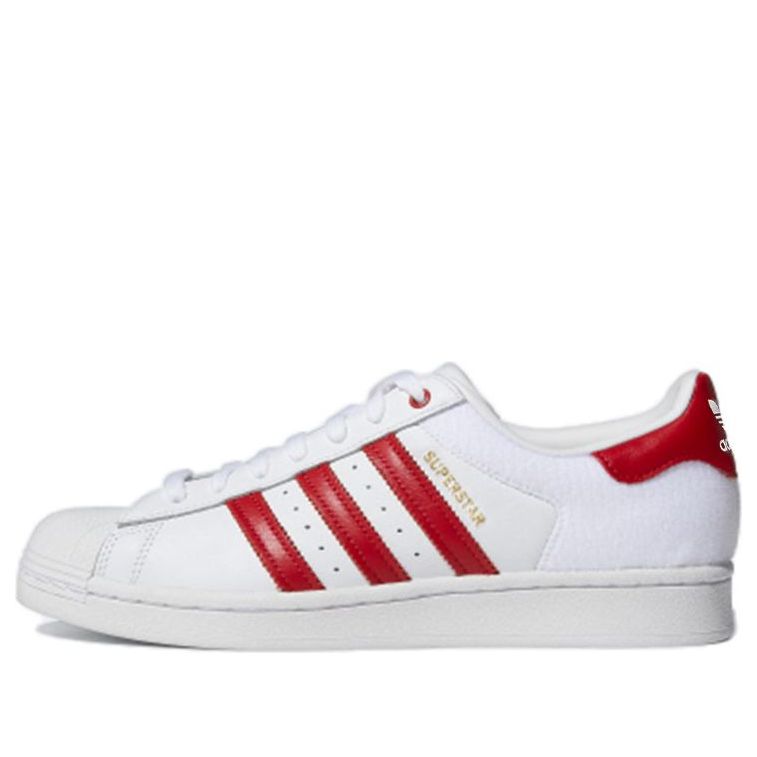 adidas Superstar 'Velcro Patches - White Scarlet' FY3117