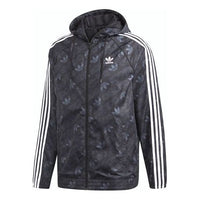 adidas originals Mono Windbreak Logo Hooded Jacket Men Black ED7047