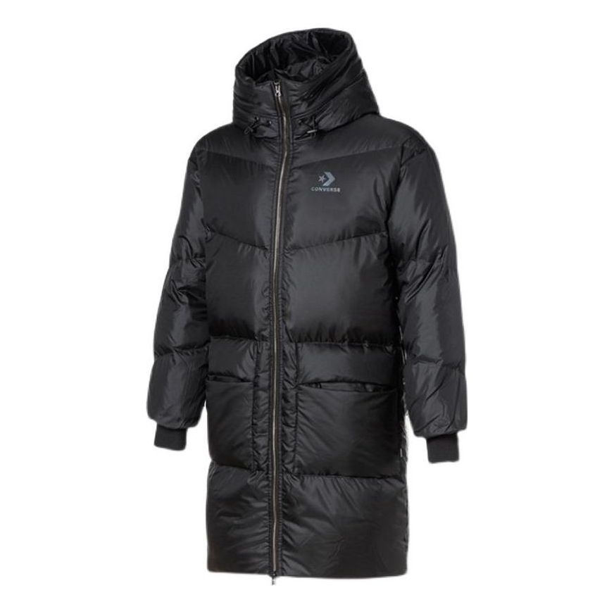 Converse Long Down Jacket 'Black' 10019328-A05
