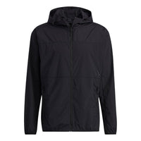 adidas Sports Windproof Woven Hooded Jacket Black GP0976