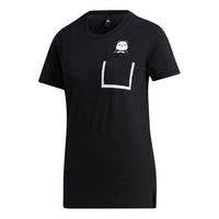 (WMNS) adidas Panda Pocket T-Shirt 'Black' GL5646