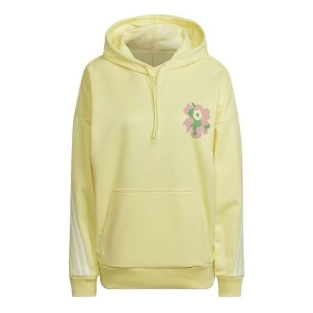 (WMNS) adidas X Marimekko Hoodie 'Yellow' HC4186