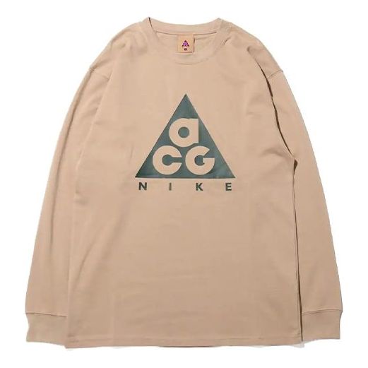 Men's Nike ACG Basic logo Long Sleeves Gray T-Shirt BQ7203-247