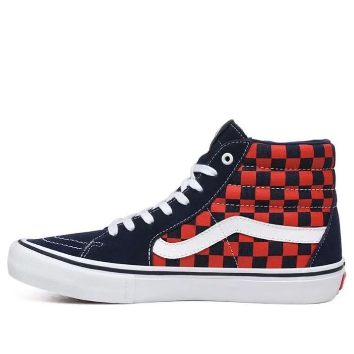 Vans SK8-HI Pro 'Checkerboard - Navy Orange' VN000VHGW7E
