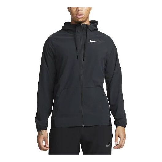 Men's Nike Solid Color Small Long Sleeves Hooded Jacket Black DM5947-011