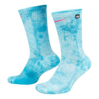 Nike Tie Dye Quick Dry Breathable Sports Socks Couple Style One Pair Blue DA5074-101