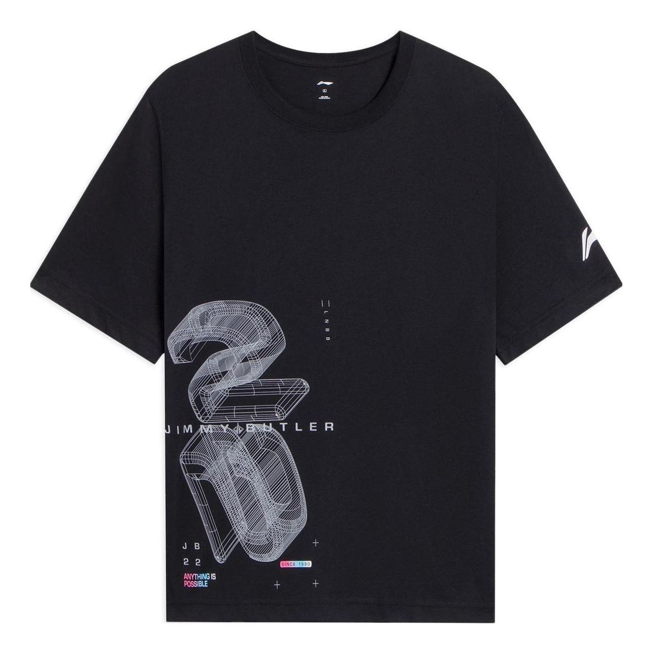 Li-Ning Jimmy Butler Fast Dry Basketball T-shirt 'Black' ATSS371-1