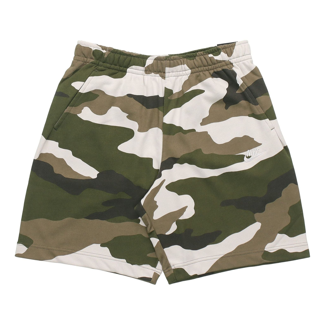 Nike Sportswear Club french terry Camouflage Shorts Olive Green BV2839-223