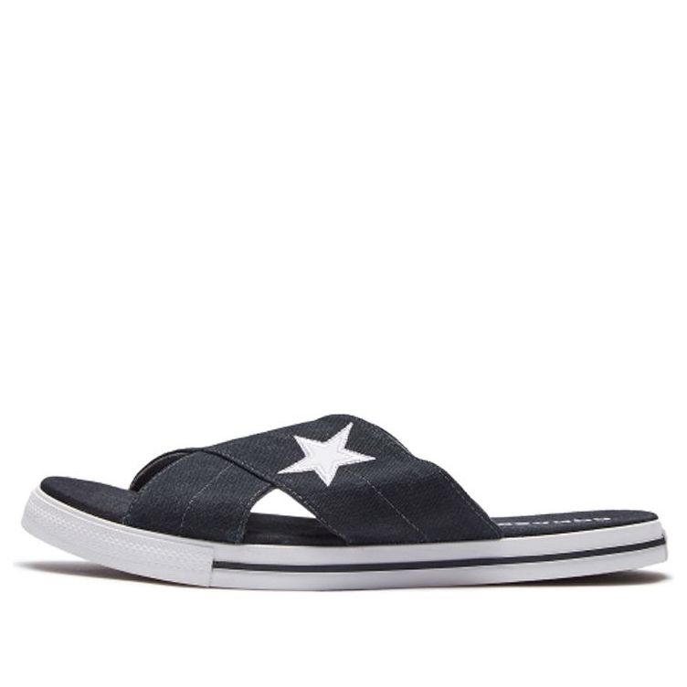 (WMNS) Converse One Star Slide 'Black' 565527C