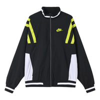 Nike Sportswear Contrasting Colors Sports Woven Logo Jacket Black CJ4922-010