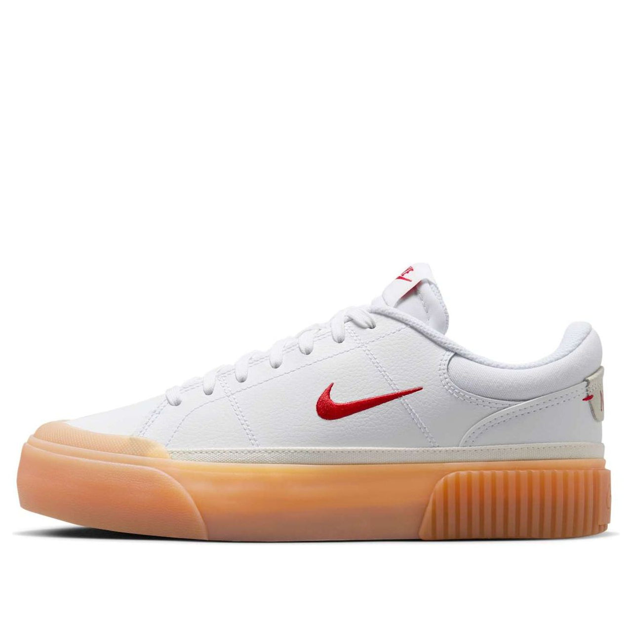 (WMNS) Nike Court Legacy Lift 'White Gum University Red' FV5526-103