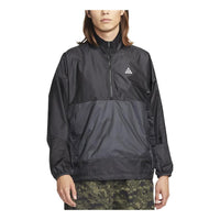 Men's Nike Solid Color Zipper Long Sleeves Jacket Black DN3954-045