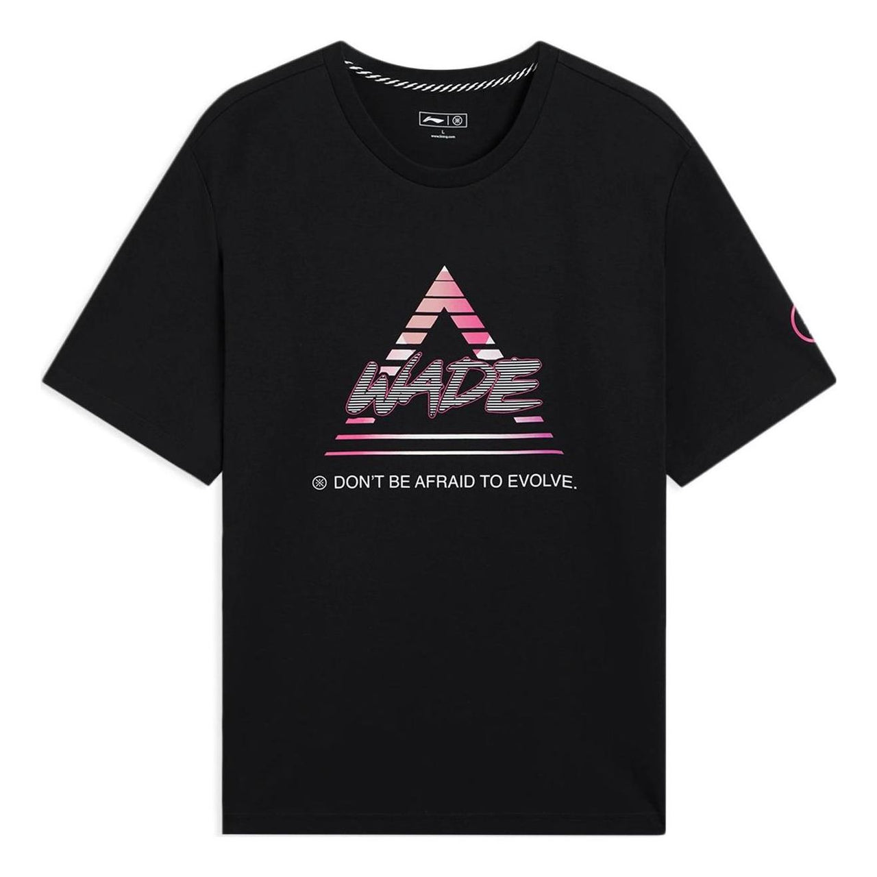 Li-Ning Way Of Wade Triangle Graphic T-shirt 'Black' AHSS811-5