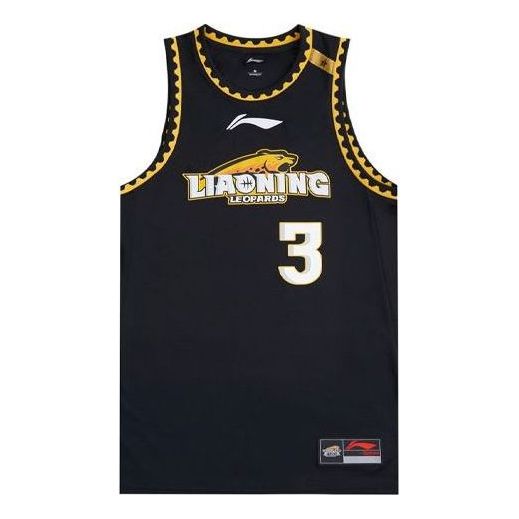 Li-Ning x CBA Liaoning Flying Leopards Basketball Jersey 'Black' AAYR639-2