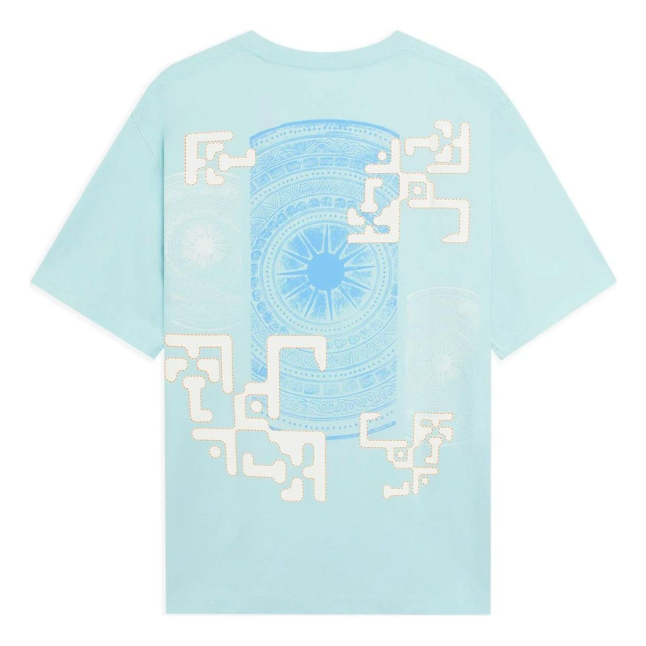 Li-Ning Geometry Graphic T-shirt 'Light Blue' AHSSB29-2