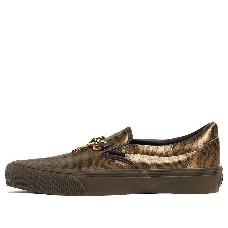 Vans Needles x Vault Classic Slip-On V 'Animal Print - Brown' VN0A3QXY2GU