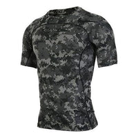 Men's Nike Gym Running Basketball Training Breathable Quick Dry Short Sleeve Camouflage T-Shirt 828177-037