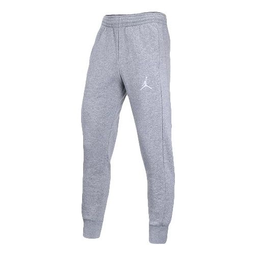 Air Jordan FLIGHT FLEECE Fleece Lined Casual Sports Long Pants light grey AH3933-063