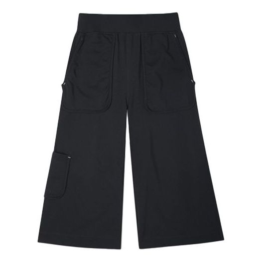 (WMNS) Converse Knit Cargo Straight Casual Pants/Trousers Black 10021453-A01
