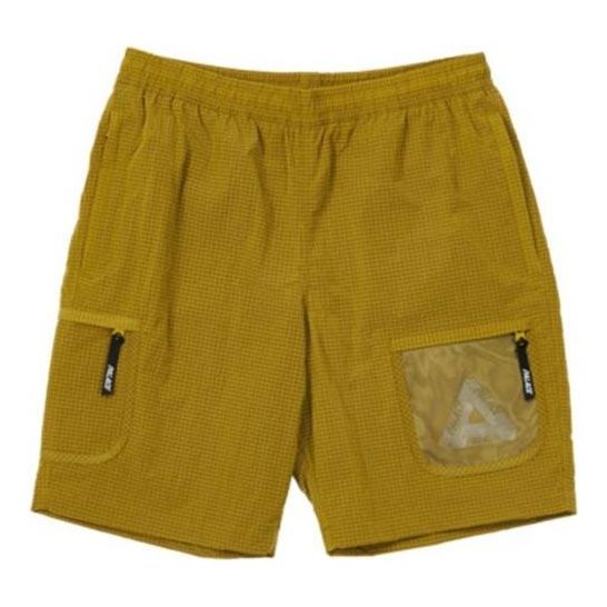 Palace SS22 Cripstop Grid Shorts 'Yellow' PAL-SS22-132