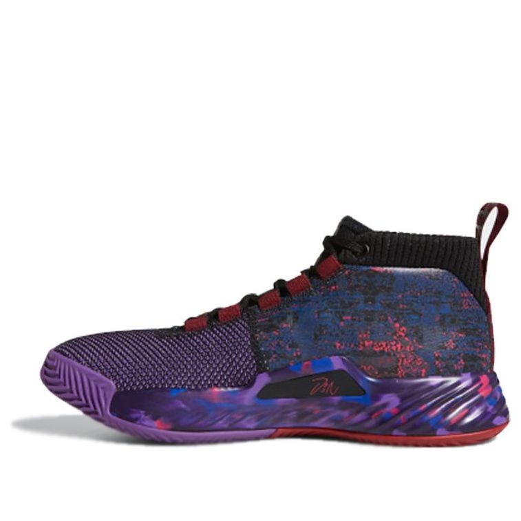 adidas Dame 5 Lillard Basketball 'Cblack Cburgu Scarle' EF8663