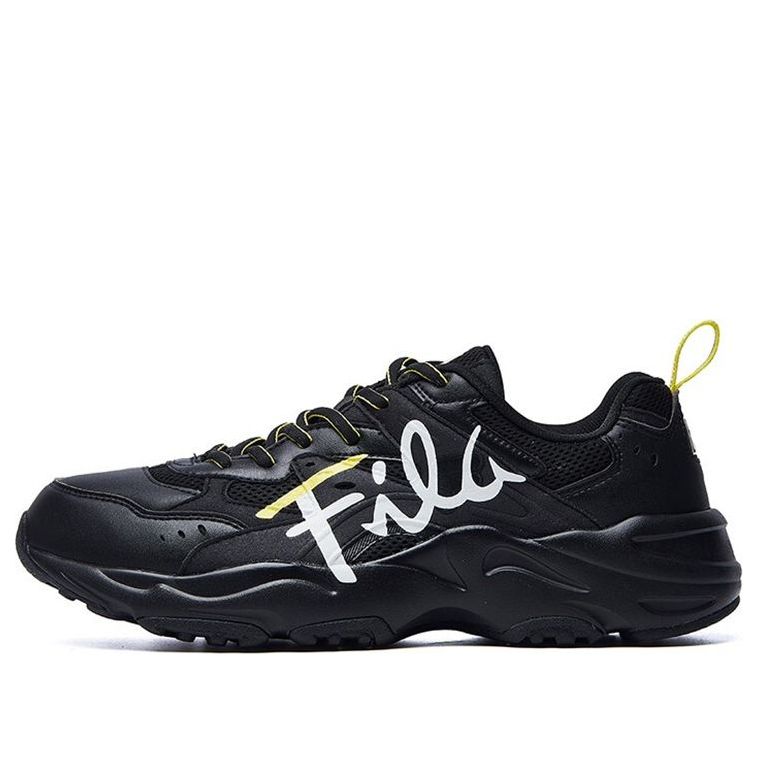 (WMNS) FILA Heritage-FHT 'Black White Yellow' F12W031120FBK