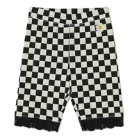 (WMNS) Vans Oversized Floral Legging Shorts 'Black' VN00074SBLK