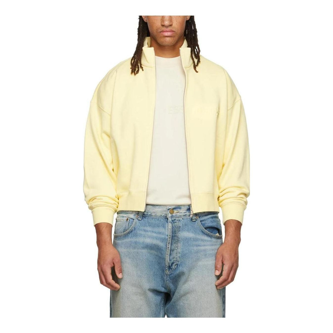 Fear of God Essentials FW22 Full Zip Jacket 'Canry' FOG-FW22-323