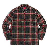 Supreme Quilted Plaid Flannel Shirt 'Green Red' SUP-FW21-295