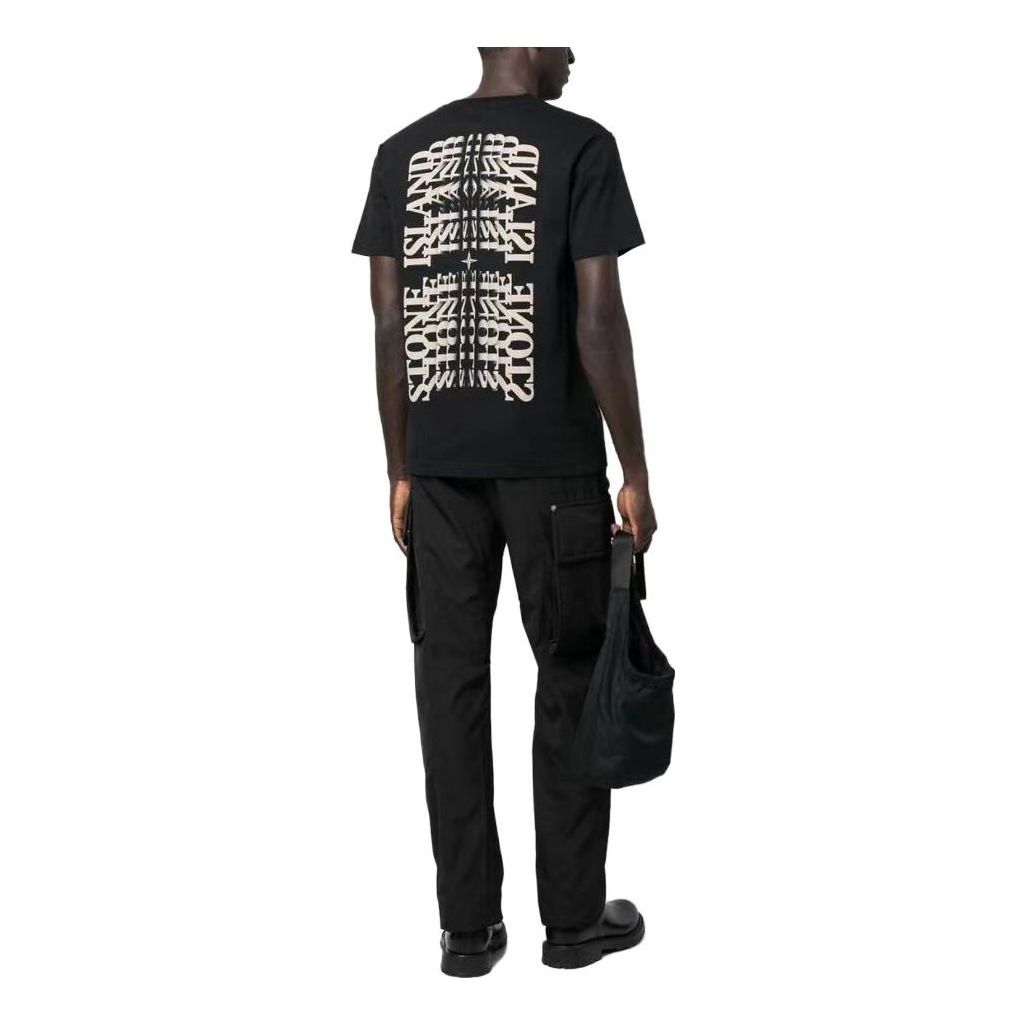 STONE ISLAND Crewneck Street Style T-shirts 'Black' 78152NS86-V0029