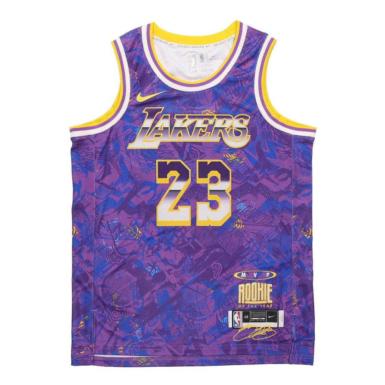 Nike NBA Retro Basketball Vest SW Fan Edition LeBron James 23 Purple DA6951-504