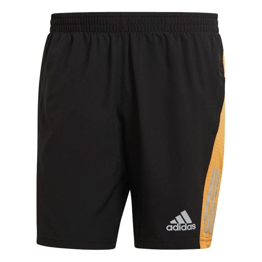 adidas Own the Run Shorts 'Black Orange Rush' HB7462