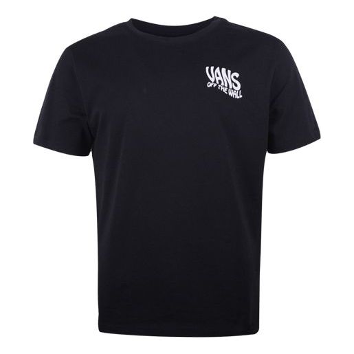 Men's Vans Casual Sports Round Neck Short Sleeve Black VN0A48B3BLK