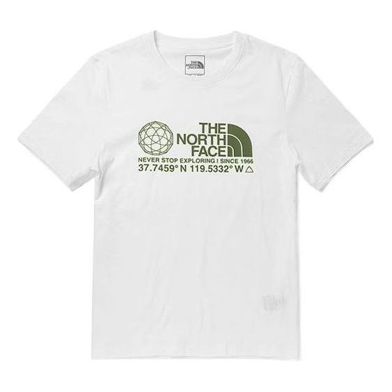 THE NORTH FACE Coordinates Short Sleeve T-Shirt 'White' NF0A7WAT-FN4