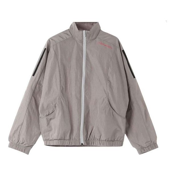 (WMNS) adidas Side Stripe Casual Sports Jacket Gray HF0000