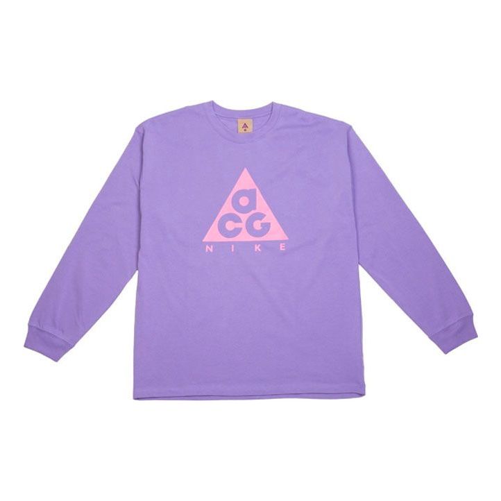 Nike NRG ACG LS Tee Casual Sports Round Neck Pullover Space Purple BQ3457-567