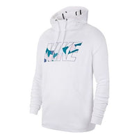 Nike logo Printing Fleece Lined Stay Warm Sports Pullover Drawstring White CK0914-100