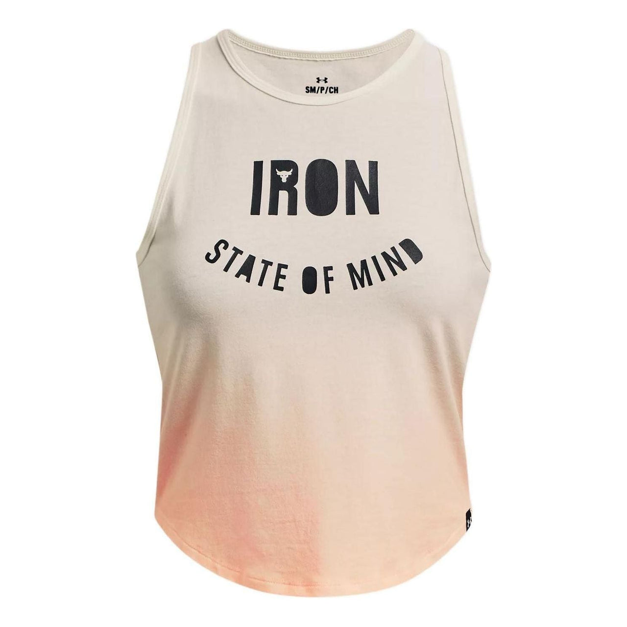 (WMNS) Under Armour Project Rock Fashion Cropped Tank 'Beige' 1377450-130