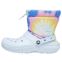 Crocs Classic Lined Neo Puff Boots 'Tie Dye Mineral Blue' 207328-002